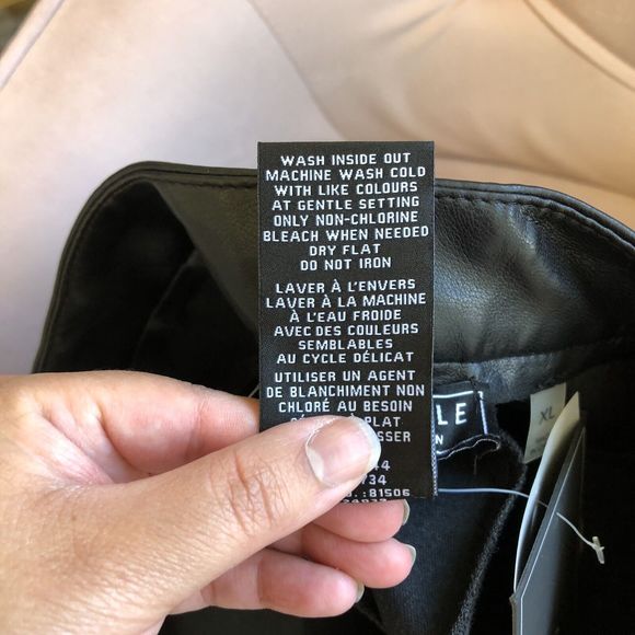 Bagatelle Wide Leg High Waisted Cropped Faux Leather Trouser Black XL NWT’s - Picture 12 of 13